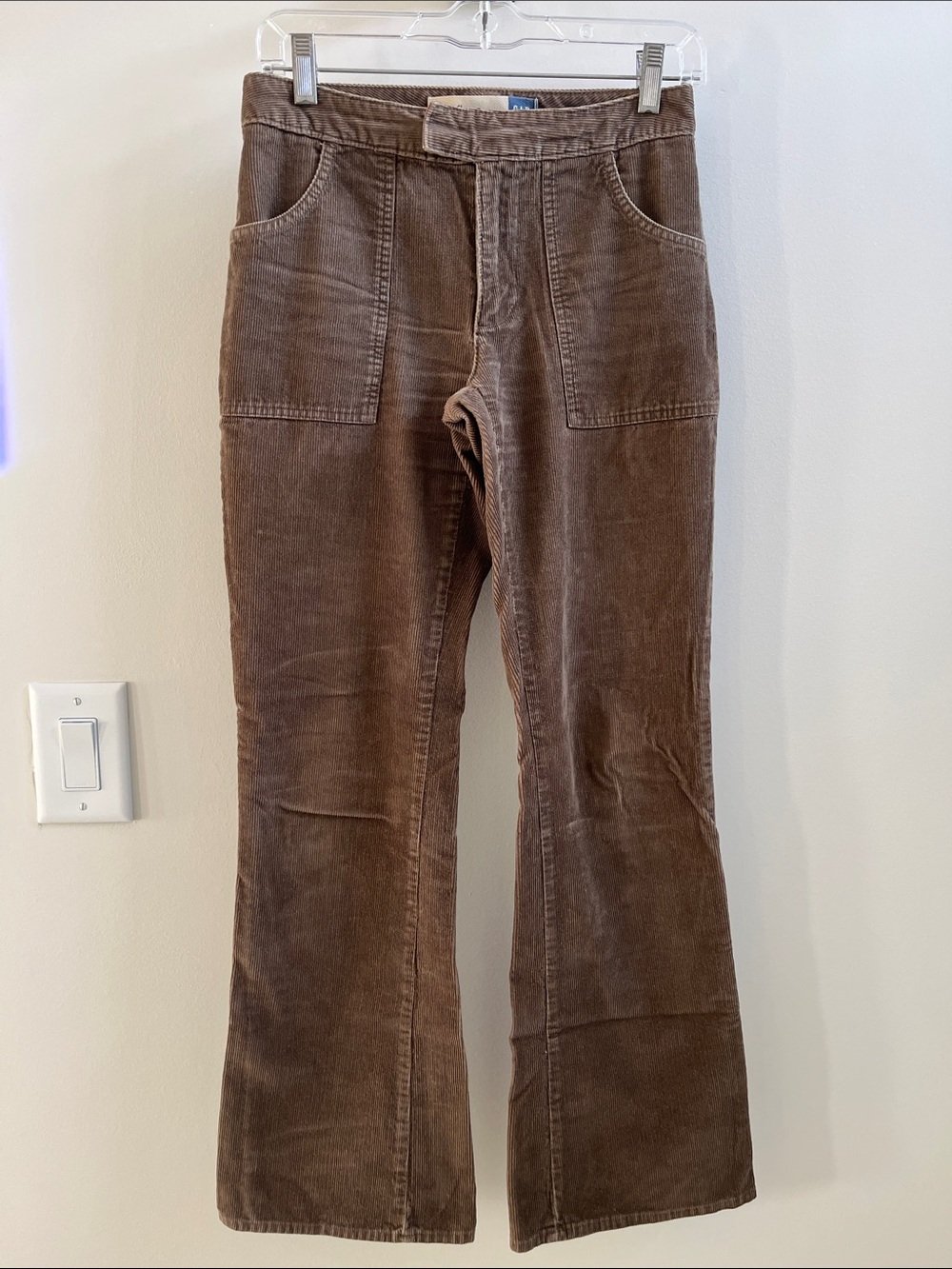 Vintage Gap Brown Corduroy Pants Flare Cords Size 1 Y2K
